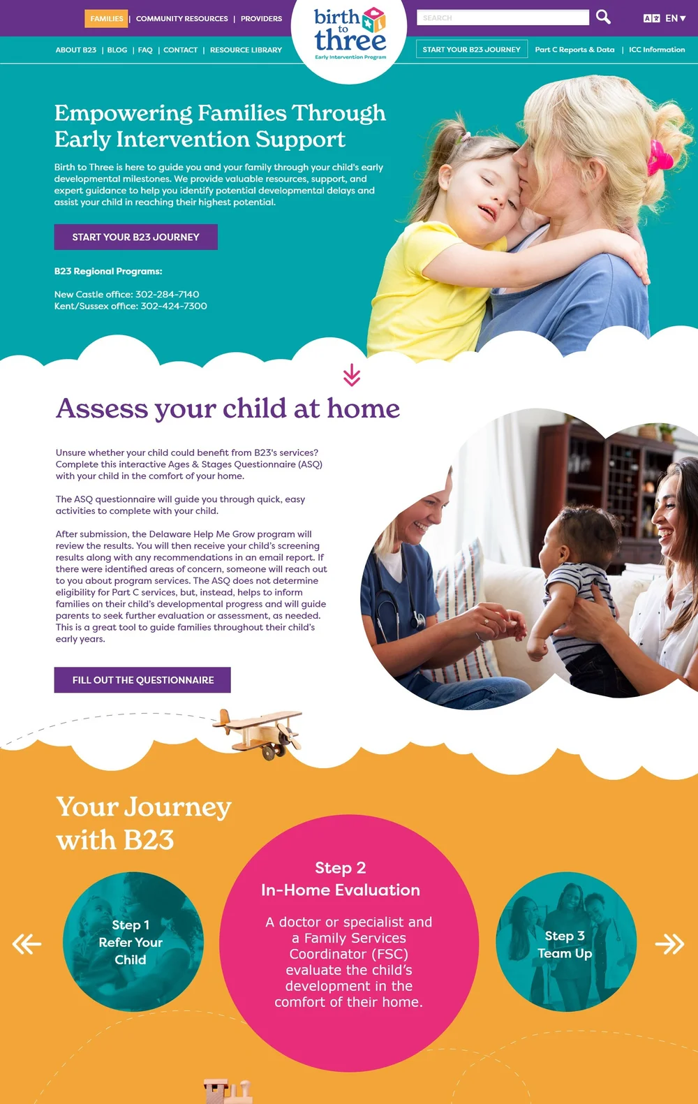 Birth to Three services page