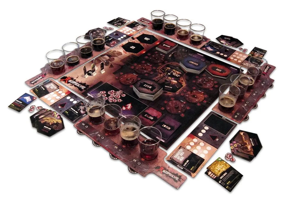 Beerpocalypse tabletop setup