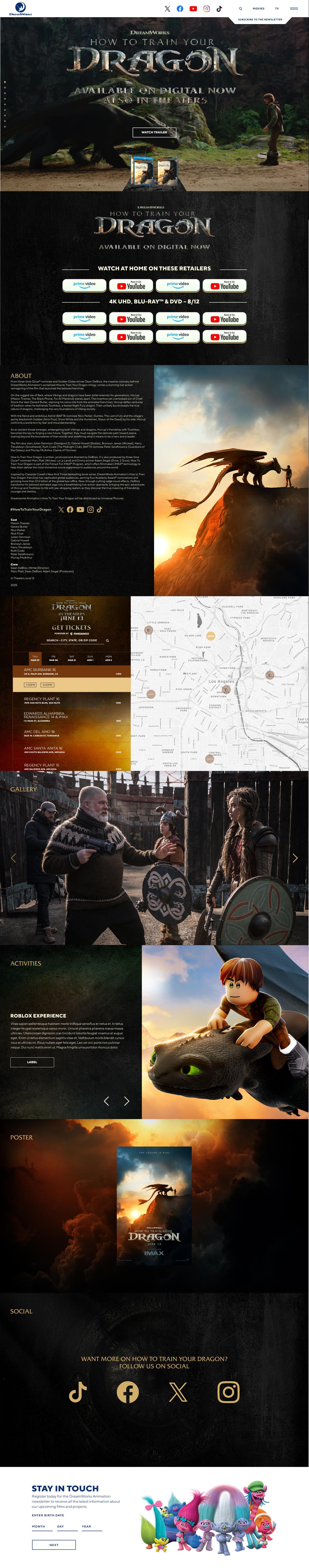 How to Train Your Dragon campaign site